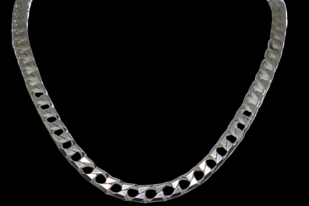 925 Silver Square Curb Chain